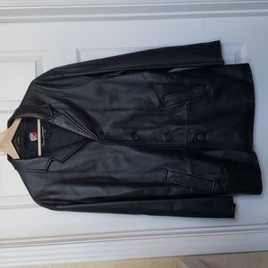 Tonino Lamborghini Italy Black Men's Leather Jacket